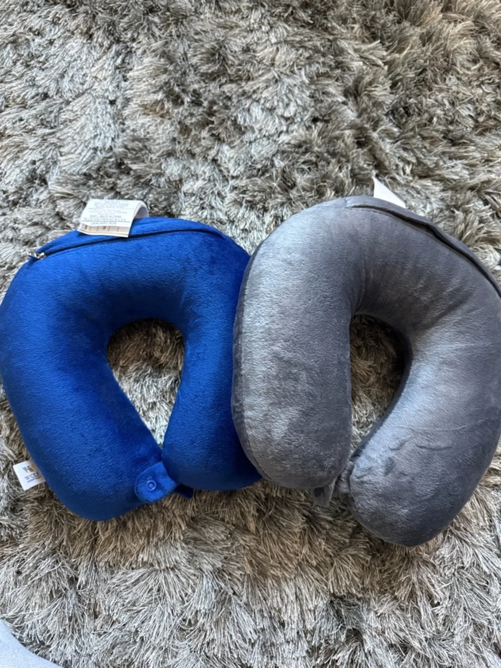 Los Angeles Dodgers Blue Travel Neck Pillow + Gray Companion travel neck pilllow